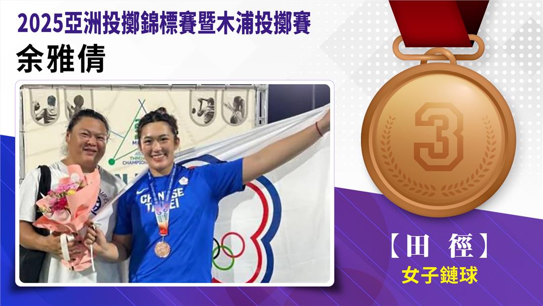 2025亞洲投擲錦標賽暨木浦投擲賽榮譽榜