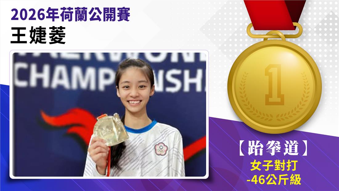 捷報-跆拳道參加2026年荷蘭公...