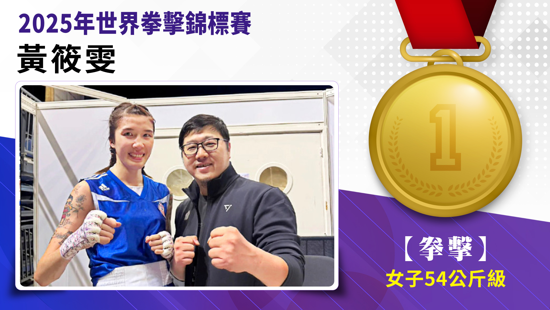 2025年世界拳擊錦標賽-女子54公斤級金牌-黃筱雯