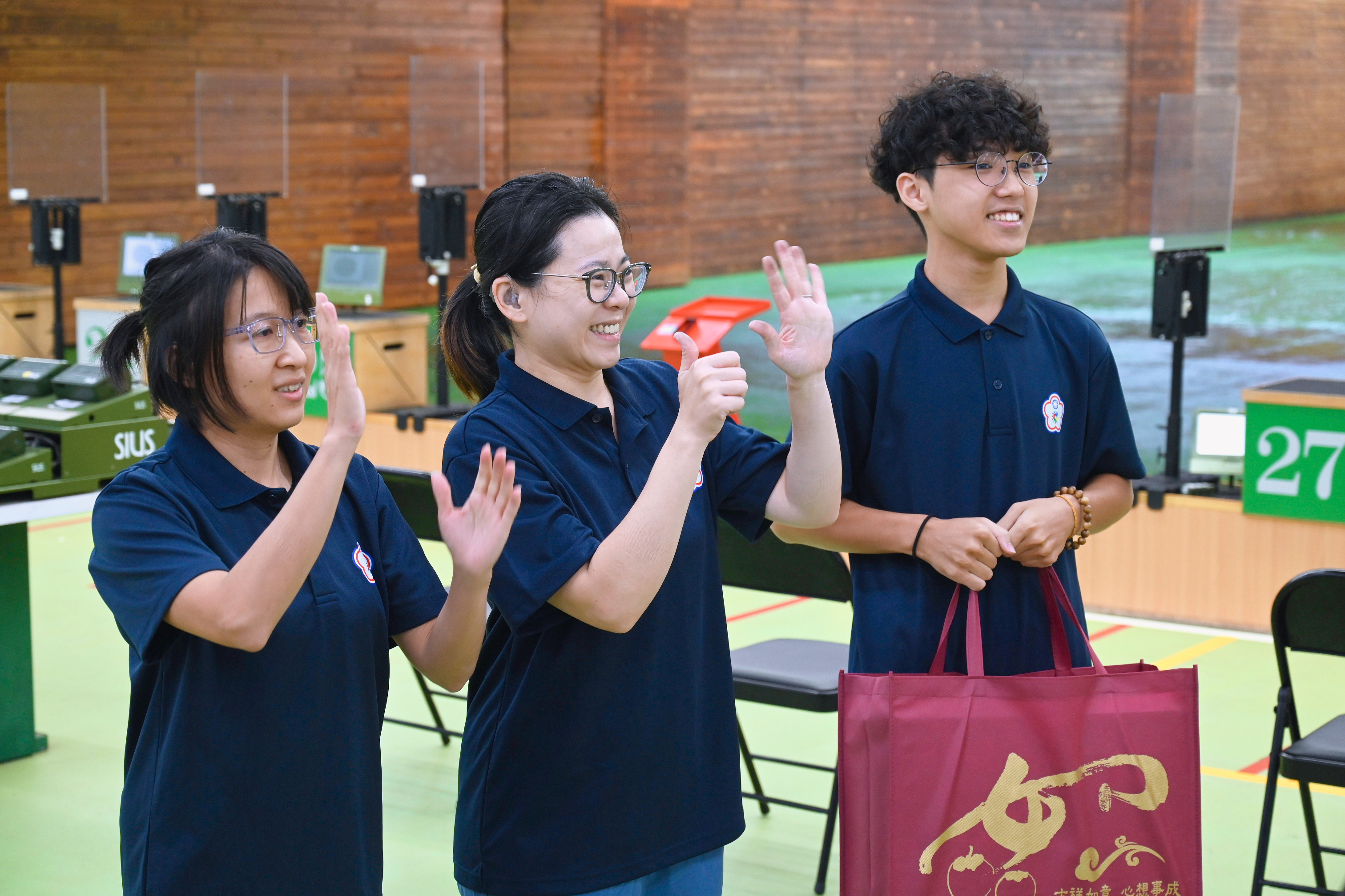 陽光朝氣十足的聽奧選手