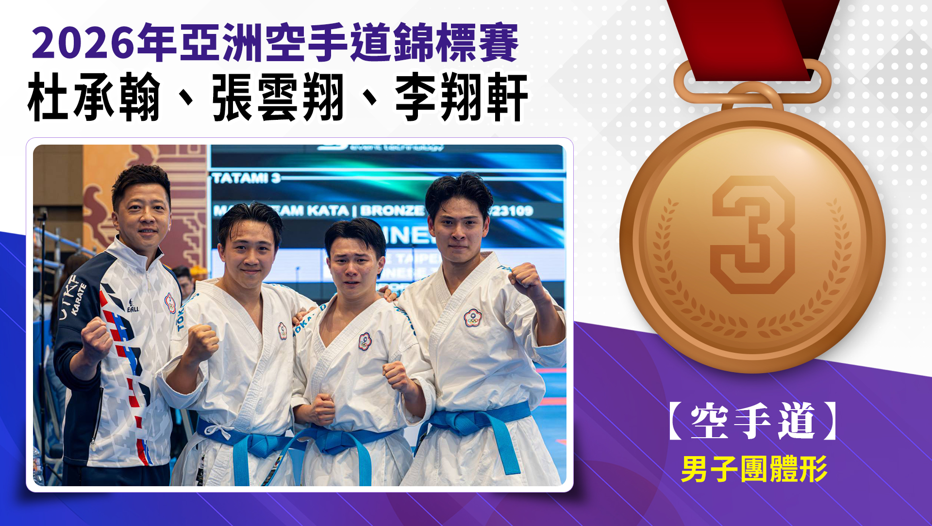 男子團體形-銅牌-杜承翰、張雲翔、李翔軒